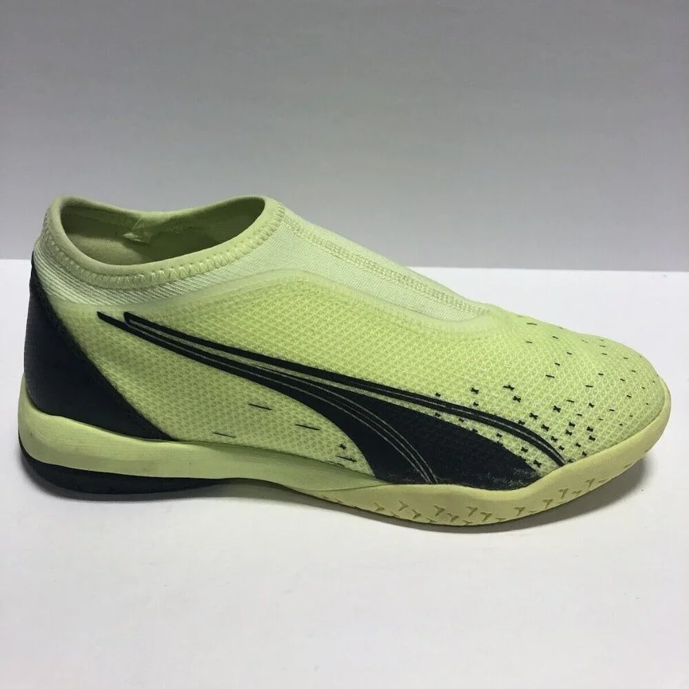 Puma Big Kids’ Ultra Match LL, Yellow Sneakers, Size 6C